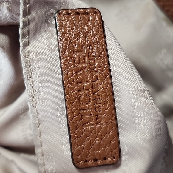 Michael Kors Hobo Brown Leather Bag with Gold Accents - Picture 13 of 13